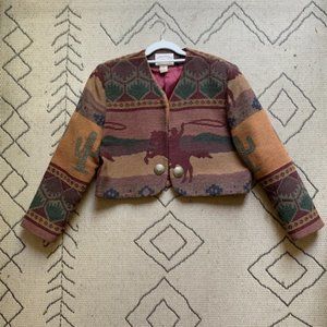 Vintage Western Tapestry Blazer